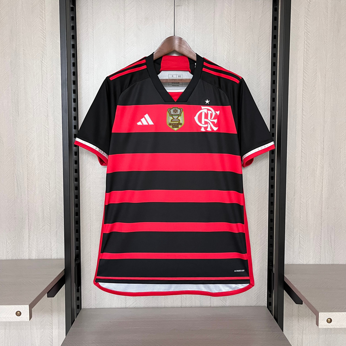 Camisa do Flamengo HOME - 2024/2025 + Patch de Campeão da Copa