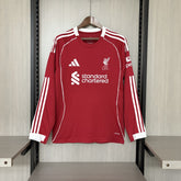 Camisa Liverpool Home 25/26 - Manga Longa